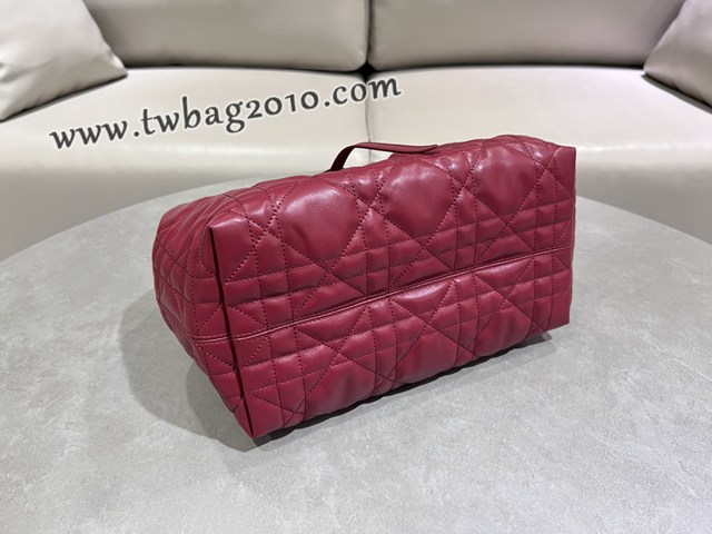 Dior专柜新款迪奥中号Toujours手袋牛皮超大藤格纹休闲女包 djfk1245